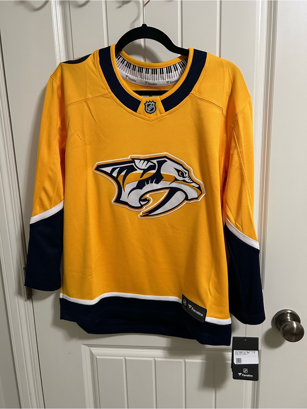 Fanatics Kids Gold and Navy Nashville Predators Hockey Jersey